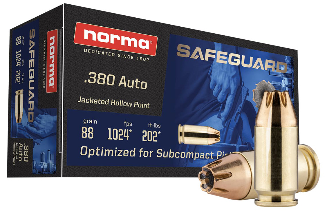 NORMA SAFEGUARD 380ACP 88GR JHP 50/20 - New at BHC